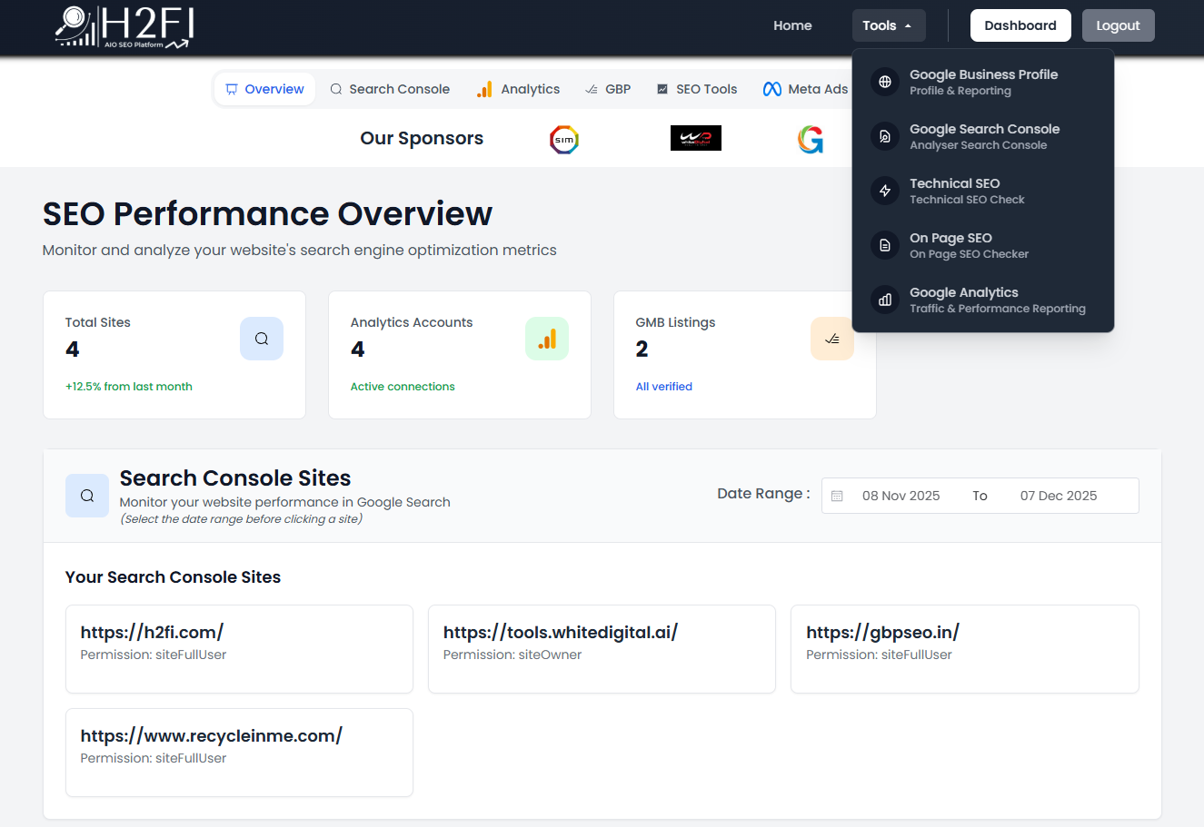 H2Fi- SEO Audit Tool